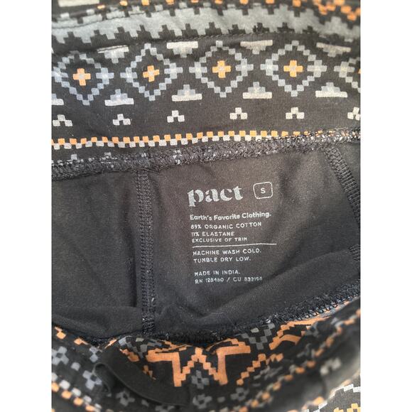 Pact Organic Aztec Fair Isle Print Leggings Organic Cotton Women’s Medium - Picture 2 of 9